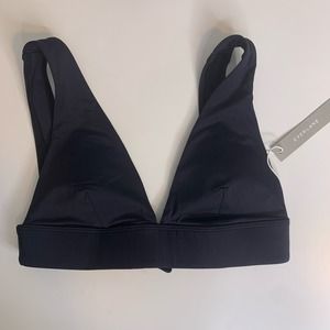NWT Everlane Nyle The Triangle Bikini Top Black size XS